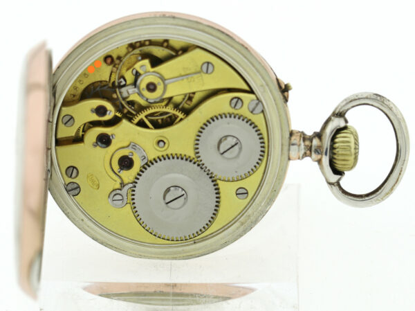 IWC Schaffhausen, offene HTU, 800 Silber, Bj.um 1900, Kal.52, ca. 90g, 48,5mm – Bild 4