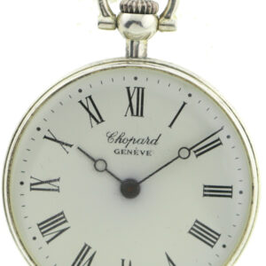 Choprad  Silber Damen- Unisex Taschenuhr Frackuhr Ref.3021 Kal. 7001~70er Jahre