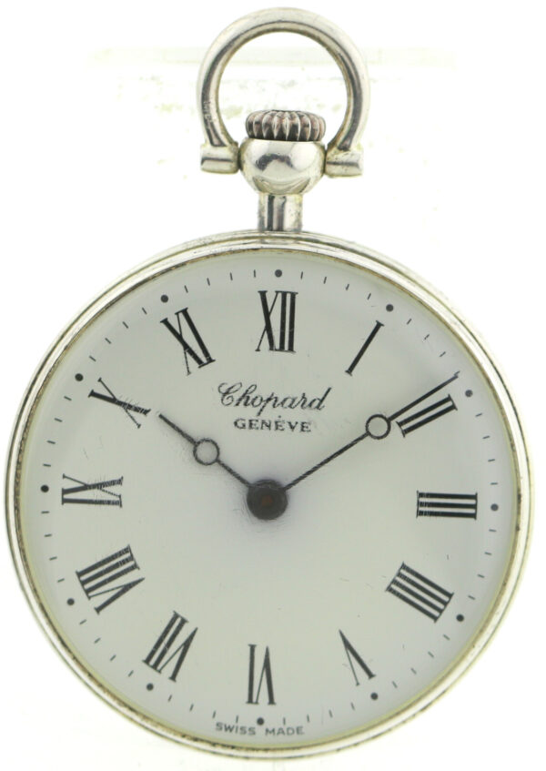 Choprad  Silber Damen- Unisex Taschenuhr Frackuhr Ref.3021 Kal. 7001~70er Jahre