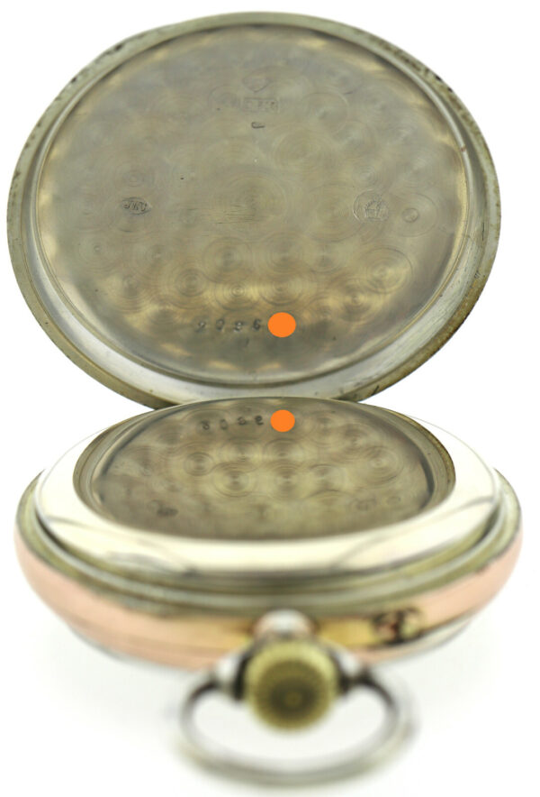 IWC Schaffhausen, offene HTU, 800 Silber, Bj.um 1900, Kal.52, ca. 90g, 48,5mm – Bild 7