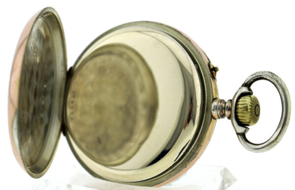 IWC Schaffhausen, offene HTU, 800 Silber, Bj.um 1900, Kal.52, ca. 90g, 48,5mm – Bild 8