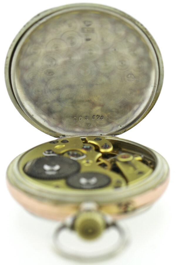 IWC Schaffhausen, offene HTU, 800 Silber, Bj.um 1900, Kal.52, ca. 90g, 48,5mm – Bild 9