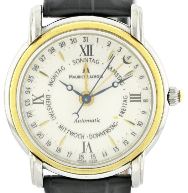 Maurice Lacroix Masterpiece Automatic- 5 Zeiger Uhr Stahl-/18K-Gold Ref. 27792
