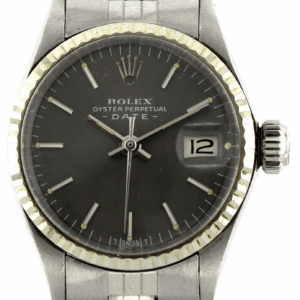Rolex Oyster Perpetual Date, Damenuhr, Stahl/18k Weißgold  Ref.6517, 1970, Ø25