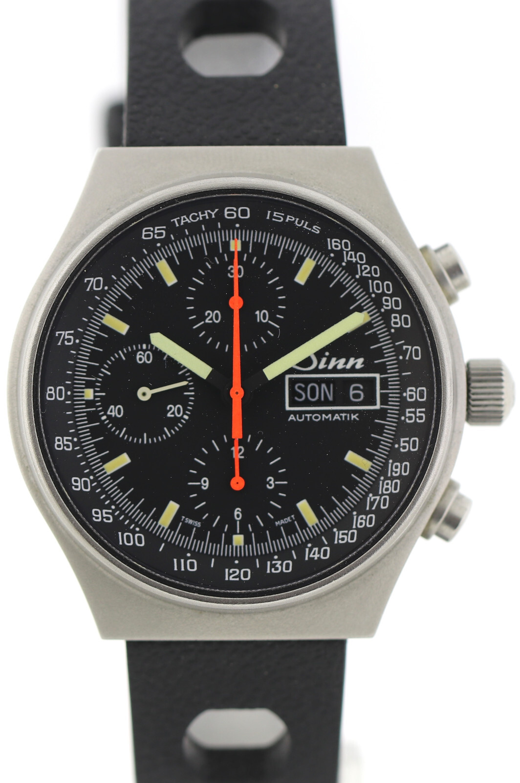 Sinn Vintage Herren Automatic Chronograph Edelstahl Ref. 144 Cal. 7750 ~1995 – Bild 3