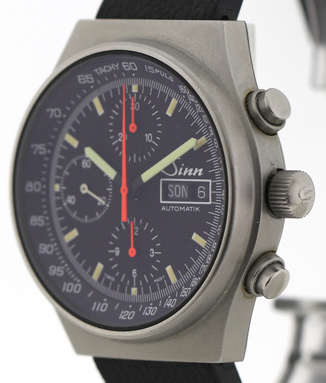 Sinn Vintage Herren Automatic Chronograph Edelstahl Ref. 144 Cal. 7750 ~1995 – Bild 6