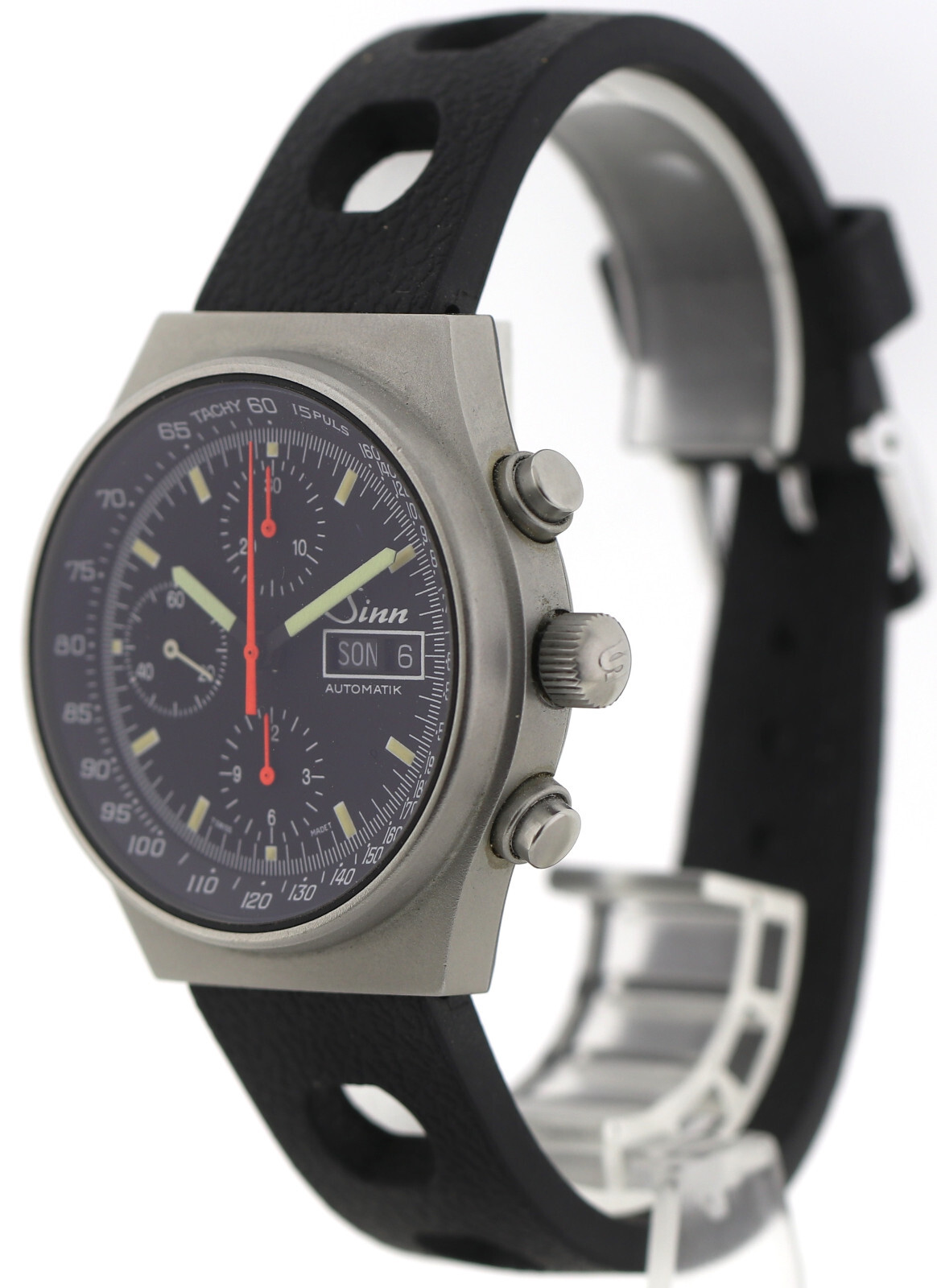 Sinn Vintage Herren Automatic Chronograph Edelstahl Ref. 144 Cal. 7750 ~1995 – Bild 7