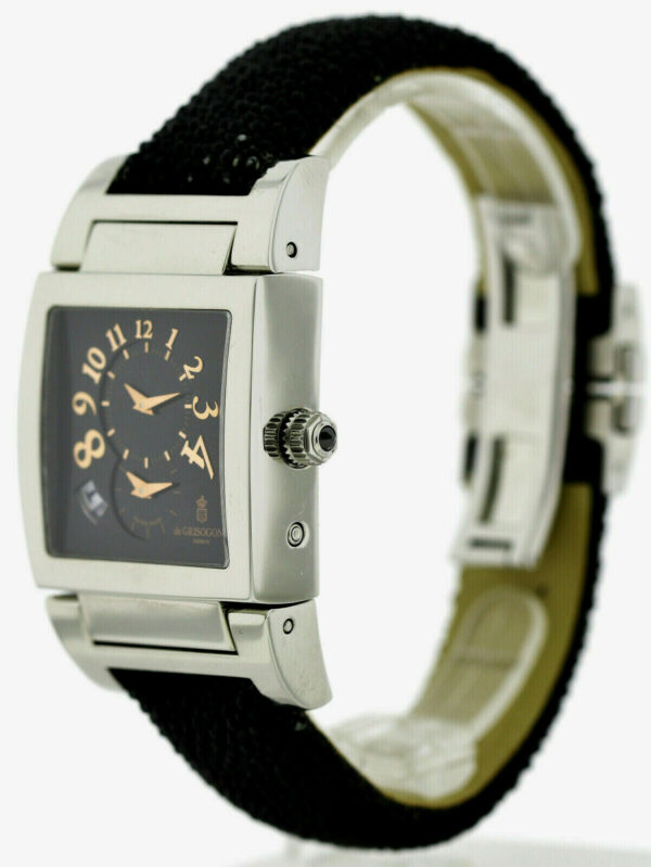 De Grisogono Instrumento No Uno Dual Time Herrenuhr in Edelstahl, Automatik, – Bild 6