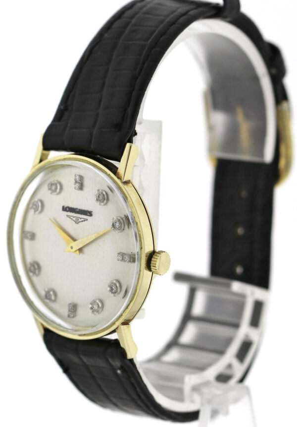 Vintage Longines Herren- Unisexuhr Diamant Blatt Ref. 9227 528 585 Gold Kal. 528 – Bild 6