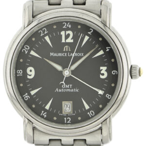 Maurice Lacroix Pontos GMT Automatic Herrenuhr Edelstahl Ref. 10818-1103 2020