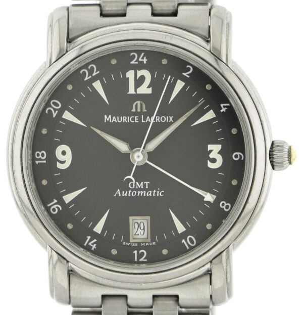 Maurice Lacroix Pontos GMT Automatic Herrenuhr Edelstahl Ref. 10818-1103 2020