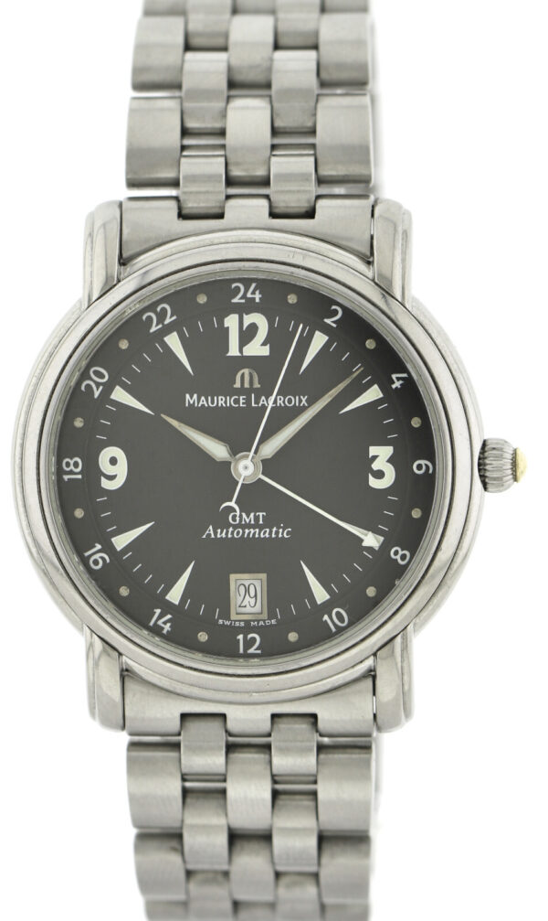 Maurice Lacroix Pontos GMT Automatic Herrenuhr Edelstahl Ref. 10818-1103 2020 – Bild 2