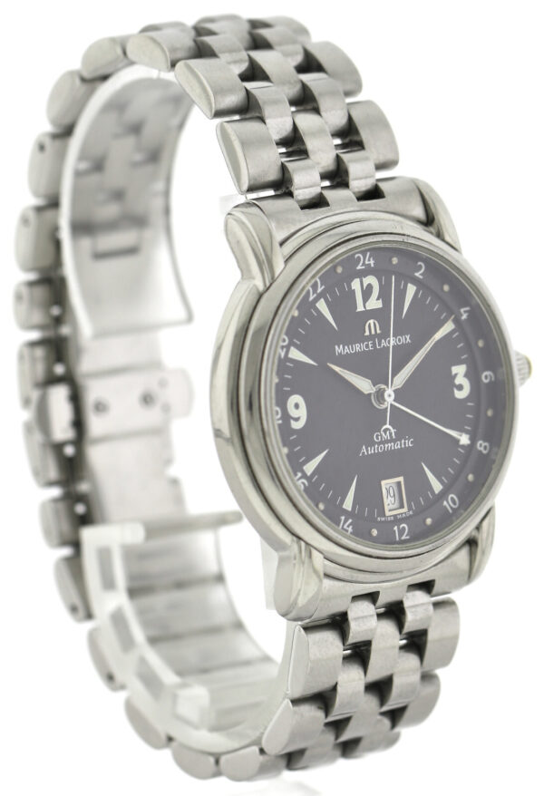 Maurice Lacroix Pontos GMT Automatic Herrenuhr Edelstahl Ref. 10818-1103 2020 – Bild 3