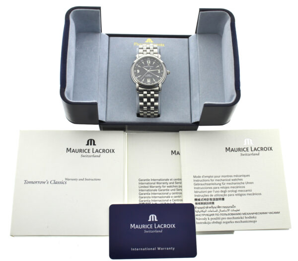 Maurice Lacroix Pontos GMT Automatic Herrenuhr Edelstahl Ref. 10818-1103 2020 – Bild 9