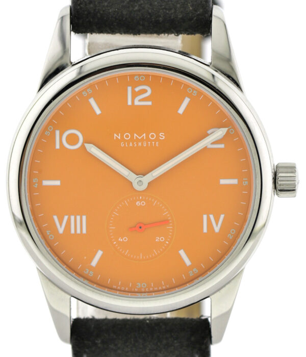 Nomos Glashütte Club Campus 38 Future Orange, 38,5mm Handaufzug Ref. 729, 4/2022