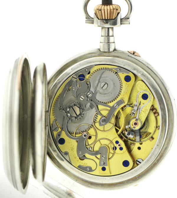 Rarität Wern. Rehork Deutsche Uhrmacherschule Glashütte DUS Schuluhr Chronograph – Bild 12