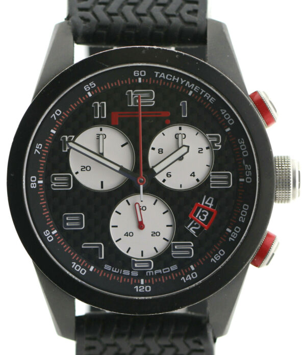 Pirelli Pzero Herrenuhr Chronograph Ref. 7971605025 Quarz Analog Stahl Schwarz