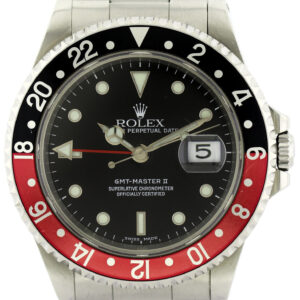 Rolex GMT Master II Date Coke Automatik Herrenuhr Ref. 16710 Edelstahl aus 1999