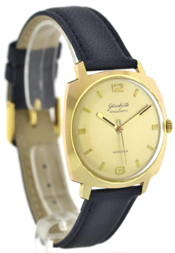 GUB Glashütte Spezimatic Kal. 74 vergoldete Vintage Herrenuhr sehr guter Zustand – Bild 3