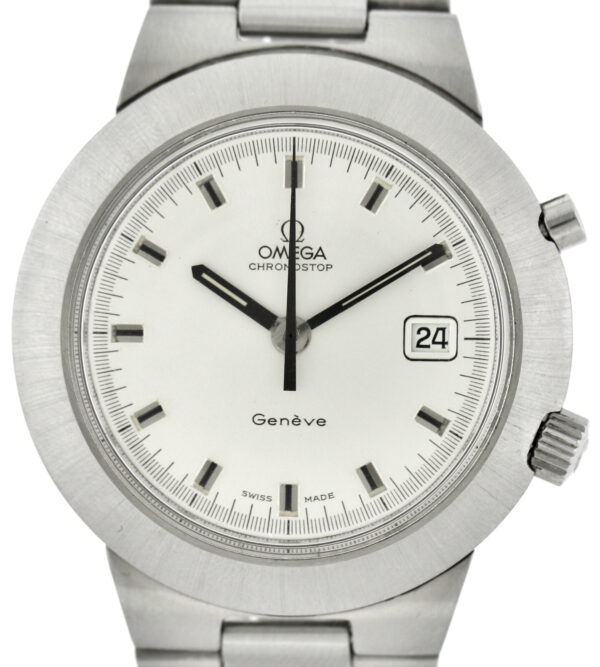 Omega Chronostop Genéve Vintage Herrenuhr Ref. wohl ST 146.012 41,5mm Stahl