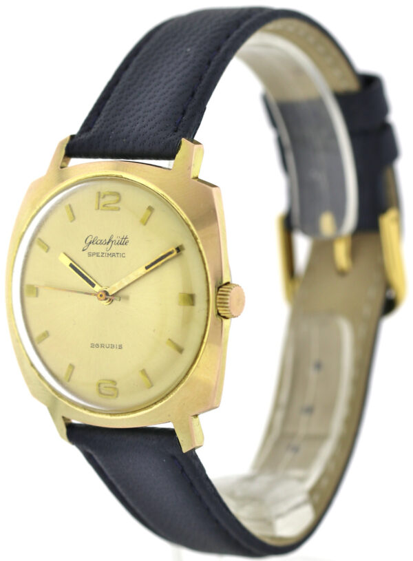GUB Glashütte Spezimatic Kal. 74 vergoldete Vintage Herrenuhr sehr guter Zustand – Bild 4