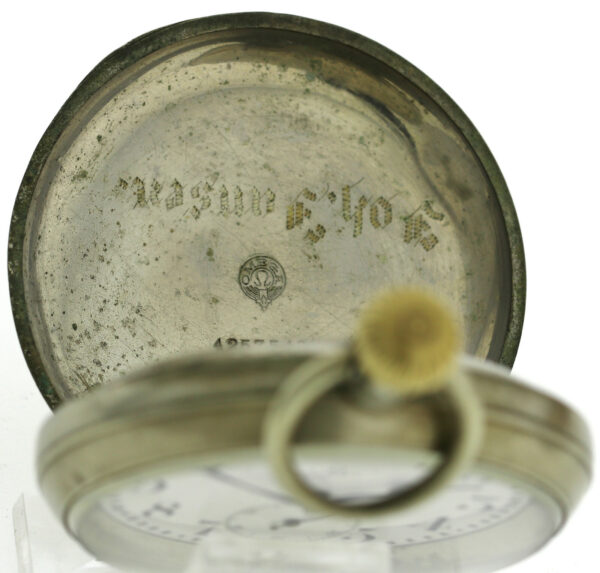 Omega Taschenuhr Pocket watch Beobachtungsuhr Dienstuhr Kal.18 Ø59mm selten – Bild 7