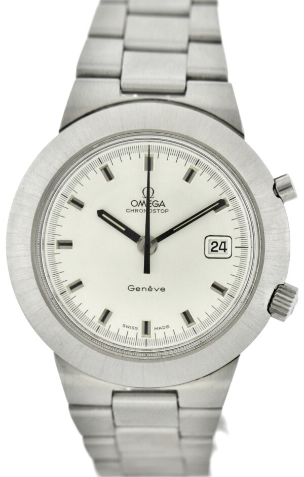 Omega Chronostop Genéve Vintage Herrenuhr Ref. wohl ST 146.012 41,5mm Stahl – Bild 2