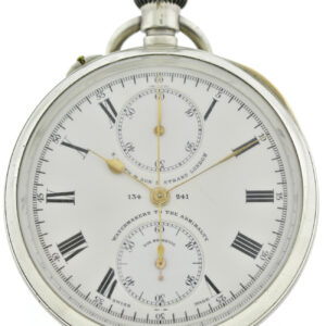 rare Smith and Son Herren Taschenuhr/CHRONOGRAPH 935er Silberca. 120,7g um 1910