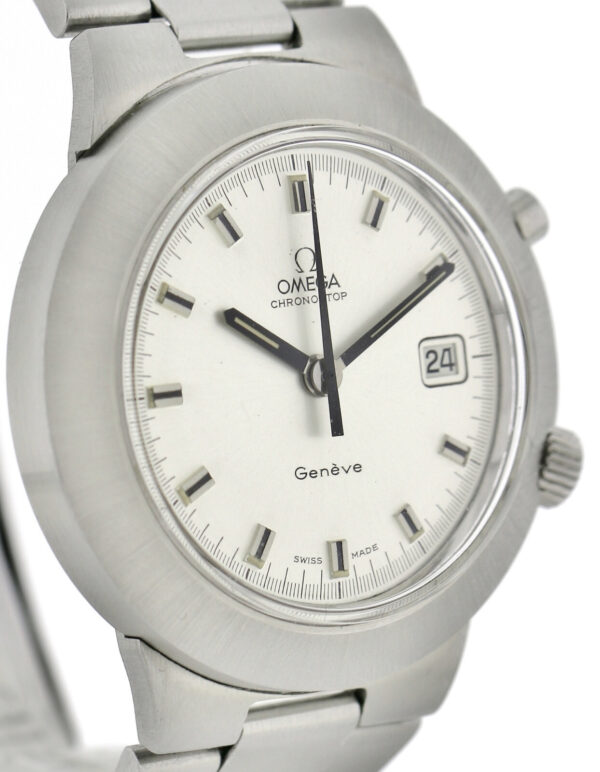 Omega Chronostop Genéve Vintage Herrenuhr Ref. wohl ST 146.012 41,5mm Stahl – Bild 3