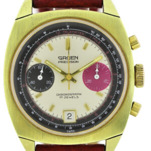 Gruen Precision, Vintage- Herren- Chronograph 70er Jahre, Valjoux 7734, 37,5mm