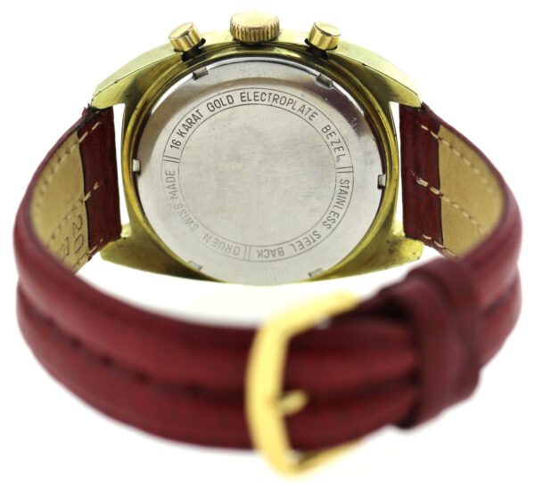 Gruen Precision, Vintage- Herren- Chronograph 70er Jahre, Valjoux 7734, 37,5mm – Bild 9