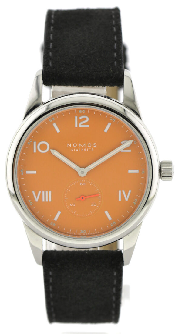 Nomos Glashütte Club Campus 38 Future Orange, 38,5mm Handaufzug Ref. 729, 4/2022 – Bild 2