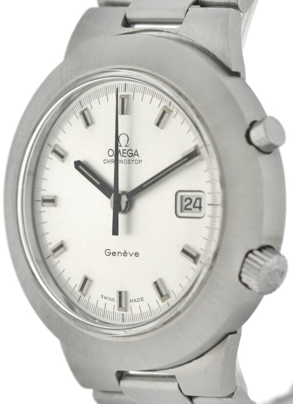 Omega Chronostop Genéve Vintage Herrenuhr Ref. wohl ST 146.012 41,5mm Stahl – Bild 4
