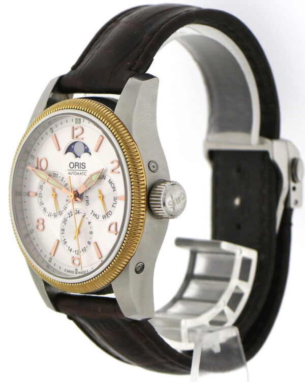 Oris Aviation Big Crown Vollkalender Mondphase  Edelstahl Ø40 mm Ref.7627-43 – Bild 6