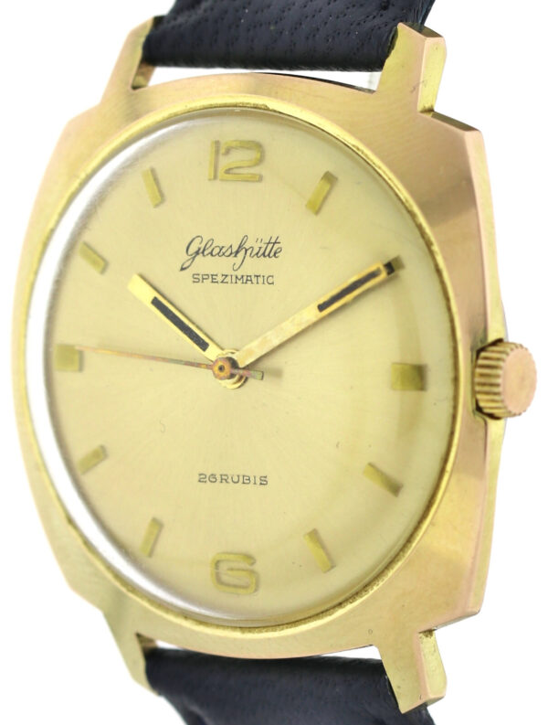 GUB Glashütte Spezimatic Kal. 74 vergoldete Vintage Herrenuhr sehr guter Zustand – Bild 6