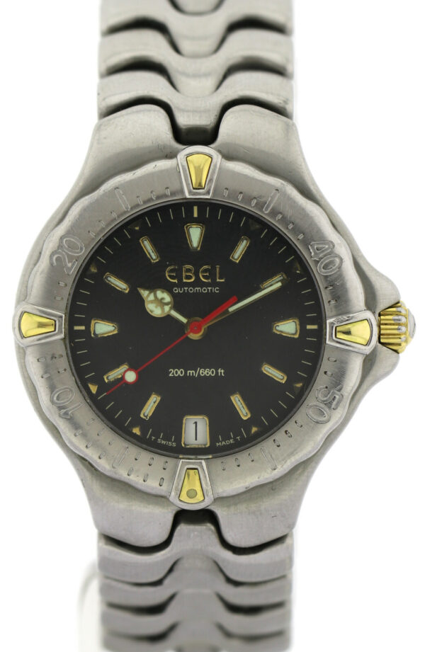 Ebel Sportwave Edelstahl/ Gold Automatic- Damenuhr Sport Wave Ref.EE612053 Ø36mm – Bild 2