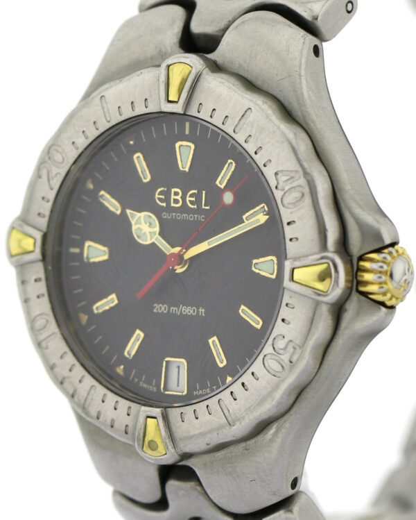 Ebel Sportwave Edelstahl/ Gold Automatic- Damenuhr Sport Wave Ref.EE612053 Ø36mm – Bild 4