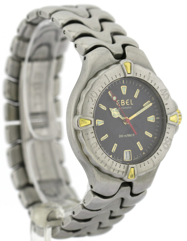 Ebel Sportwave Edelstahl/ Gold Automatic- Damenuhr Sport Wave Ref.EE612053 Ø36mm – Bild 5