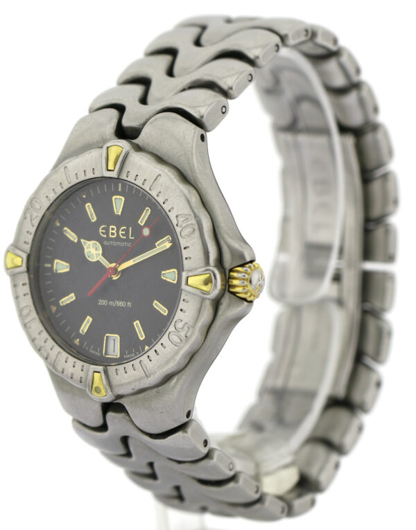 Ebel Sportwave Edelstahl/ Gold Automatic- Damenuhr Sport Wave Ref.EE612053 Ø36mm – Bild 6