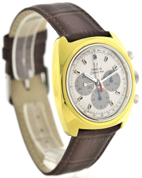 Omega Seamaster vergoldeter Vintage Herren Chronograph Ref.145.029 Cal.861 -70er – Bild 3