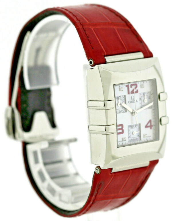 Omega Constellation Quadra  Diamond Damen Chronograph 34x28mm Quarz – Bild 2