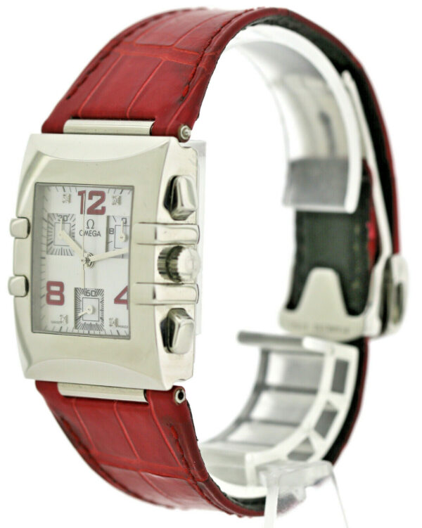Omega Constellation Quadra  Diamond Damen Chronograph 34x28mm Quarz – Bild 4