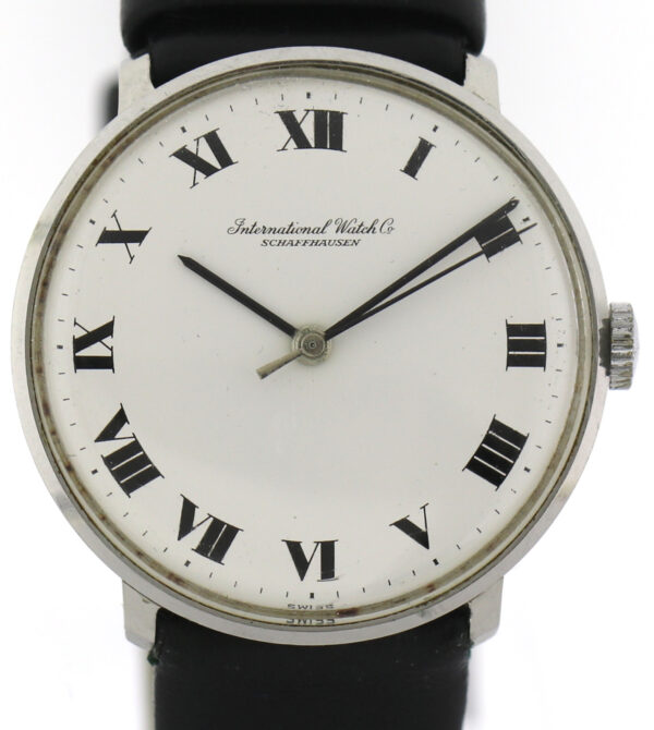 IWC Schaffhausen Vintage Herrenuhr Edelstahl Handaufzug Ref. 1210 Cal.401  ~1965 – Bild 2