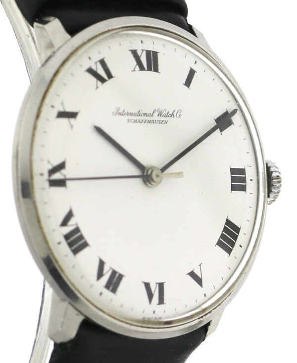 IWC Schaffhausen Vintage Herrenuhr Edelstahl Handaufzug Ref. 1210 Cal.401  ~1965 – Bild 3