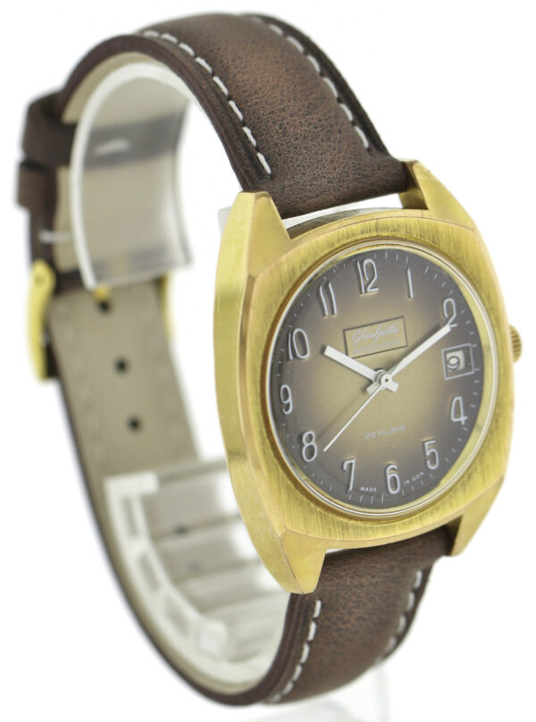 GUB Glashütte Spezimatic, Automatik Herrenuhr  Kal. 75, 36mm 1970er Jahre – Bild 3