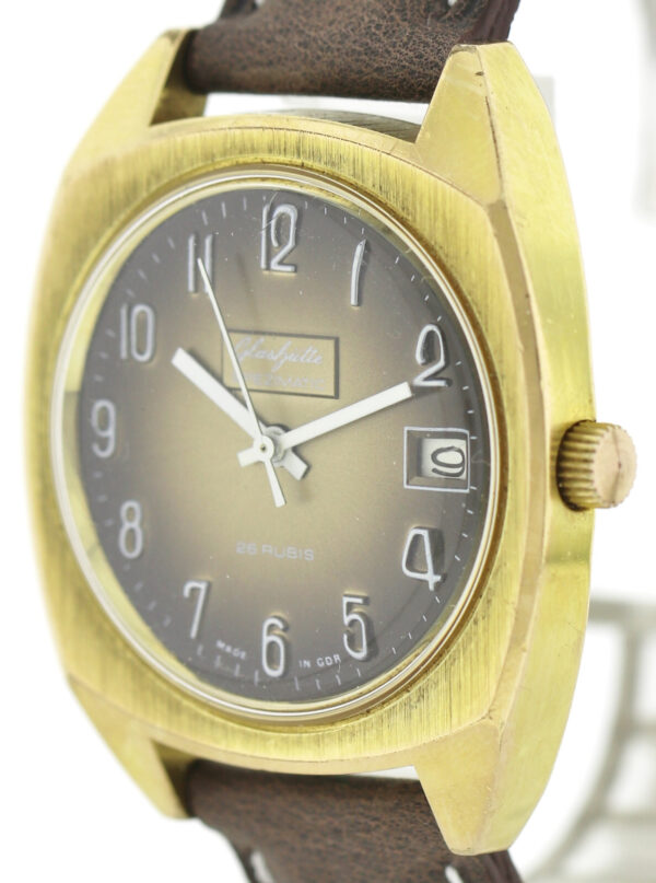 GUB Glashütte Spezimatic, Automatik Herrenuhr  Kal. 75, 36mm 1970er Jahre – Bild 6