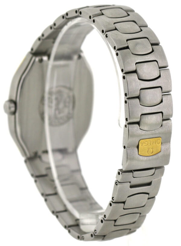Omega Seamaster Polaris Multifunktion Stahl/750/18k Gold Quartz Uhr 36x32 Unisex – Bild 8