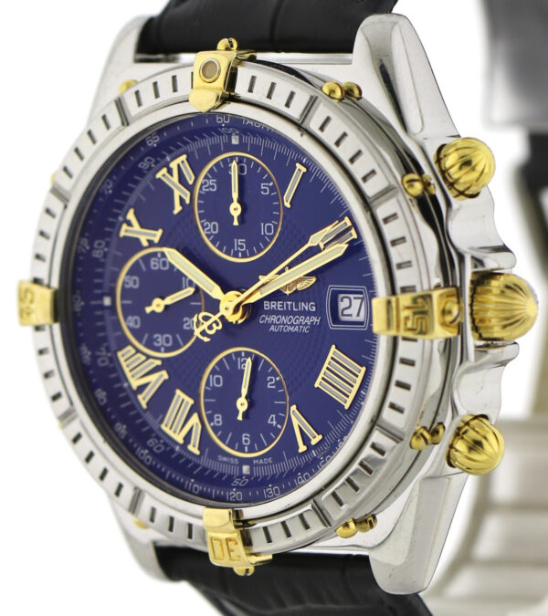 Breitling Crosswind Herren Chronograph Ref. B13055 Edelstahl/18k Gold, Reisebox – Bild 6