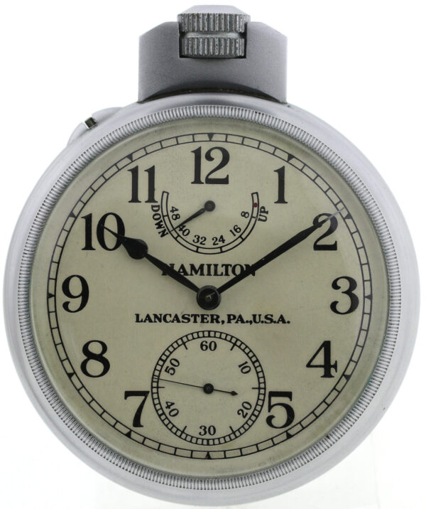 Hamilton Beobachtungsuhr B-Uhr Military watch WWII Auf-Ab Uhr Modell 22-21 ~1942 – Bild 2