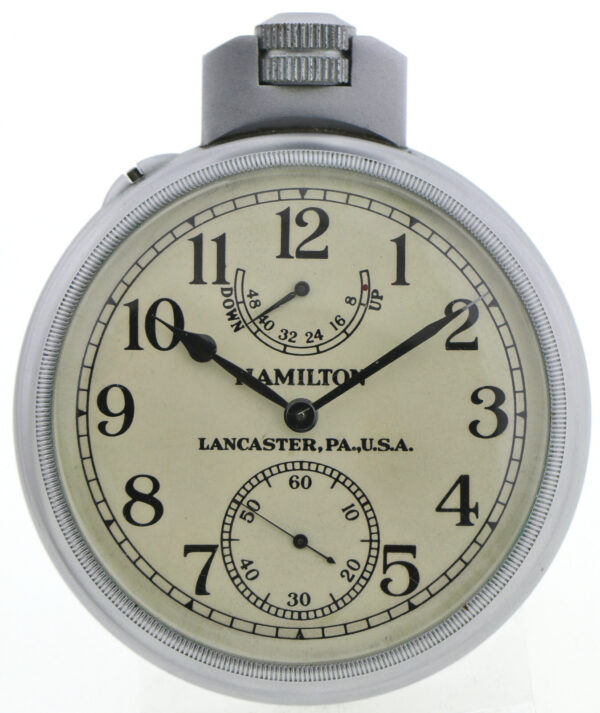 Hamilton Beobachtungsuhr B-Uhr Military watch WWII Auf-Ab Uhr Modell 22-21 ~1942 – Bild 3